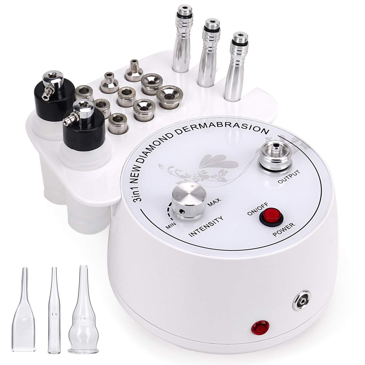 251101102140435_1 Microdermabrasion Machine, Beauty Star 3 in 1 Portable Diamond Microdermabrasion Dermabrasion Machine Facial Care Salon Equipment w/Vacuum & Spray including Cotton Filters and 2 Plastic Oil Filte - Image 1